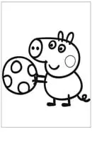Peppa Pig kleurplaat 5